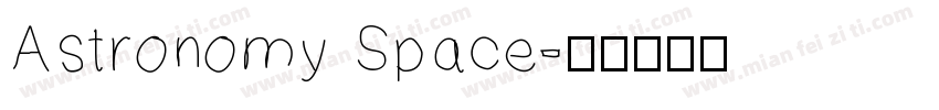 Astronomy Space字体转换